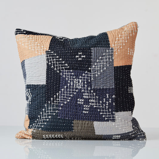 TKC007 - 01 PATCHWORK CUSHION COVER (S) (Mooli)  16"