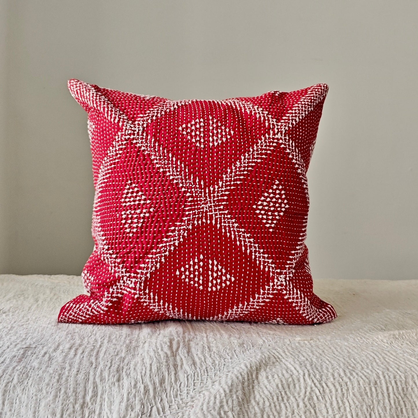 TKC001- 07 (4 Mane Katti) 16''X16'' red