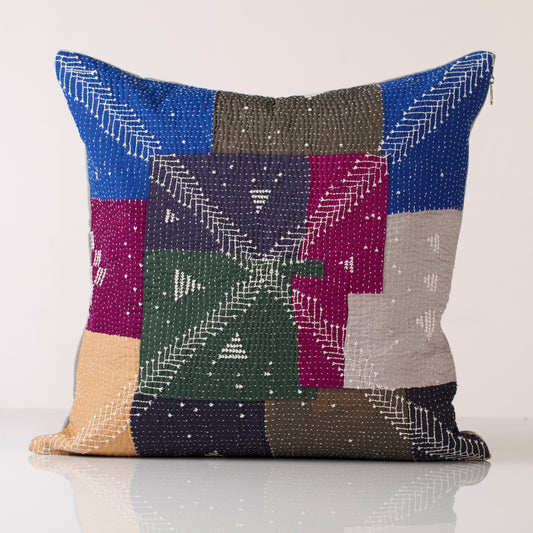 TKC003 - 01 PATCHWORK CUSHION COVER (L) (Mooli) 16"